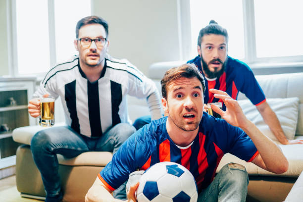 istock Anxious male football supporters 949032008