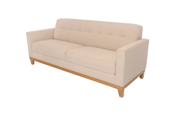 istock modern beige suede couch sofa  isolated on white background 949038088
