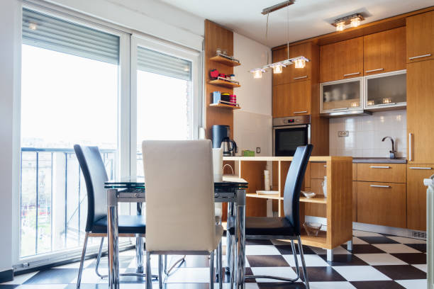 istock Interior of dining area and kitchen 949040466