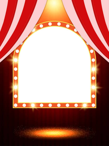 istock Poster Template with retro casino banner. Design for presentation, concert, show 949048342