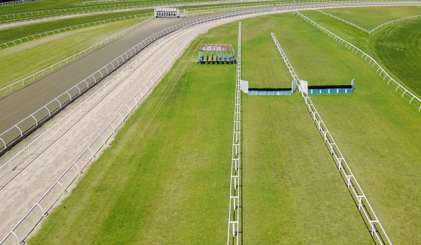 istock Racing track aerial view 949055322