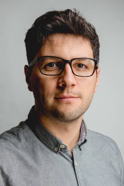 istock Portrait of young man with eyeglasses 949070812