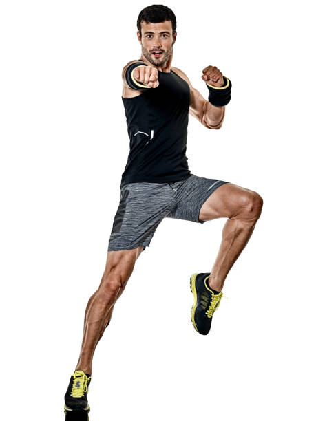 istock fitness man cardio boxing exercises isolated 949070976