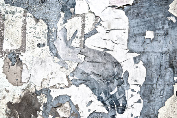 istock Vintage texture grunge peeling old cement wall background or Abstract cracked plaster concrete wall. Old street wall for poster background. High quality. Close up. 949078842