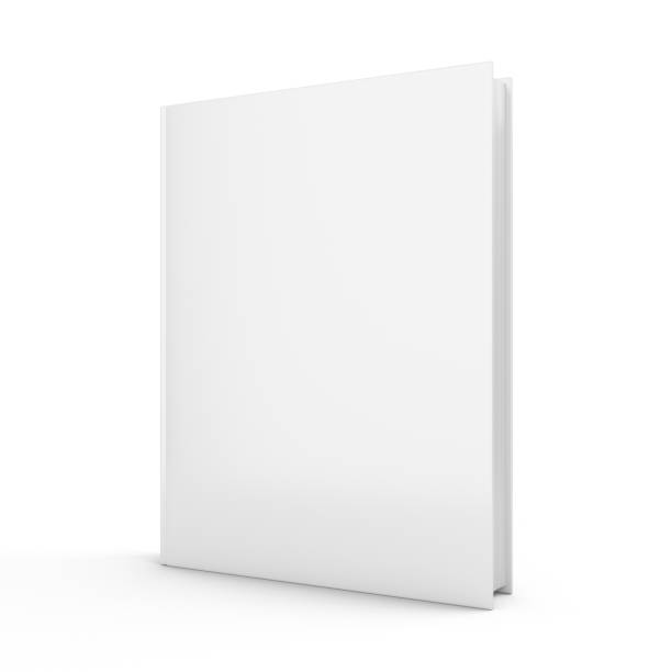libro en blanco de procesamiento 3d sobre fondo blanco - paperback book stack white fotografías e imágenes de stock