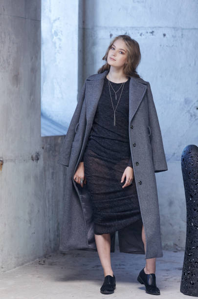 istock A woman in a grey coat. 949086760