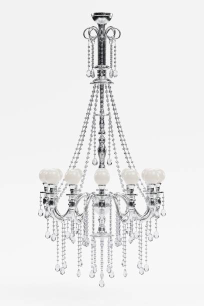 istock Realistic 3d Render of Crystal Chandelier 949095182