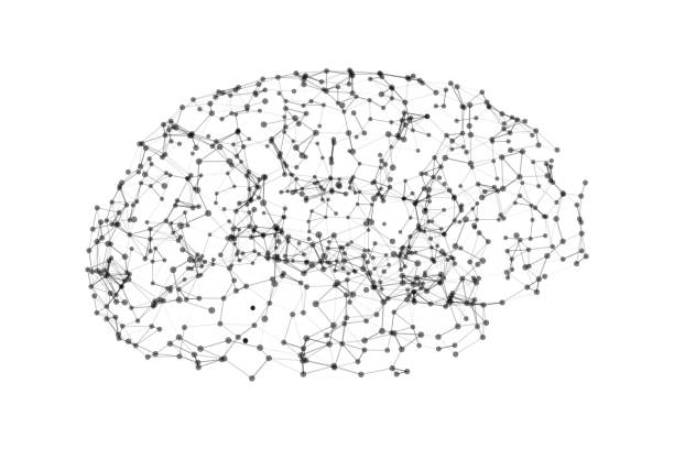 istock Human brain on white background in the form of artificial intelligence for technology concept, 3d illustration 949103892