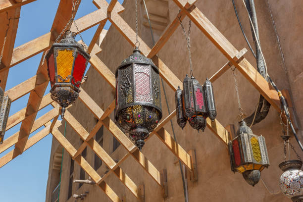 istock Old arabic metal streetlight 949107594