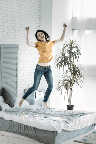 istock Jovial female student passing exam 949111096