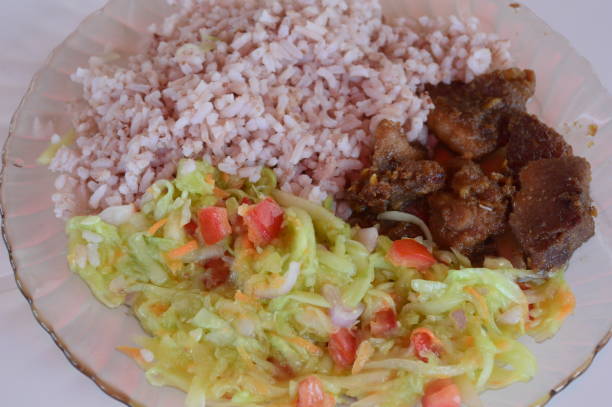 istock Tsa Tsiou with cucumber salad and rice 949135960