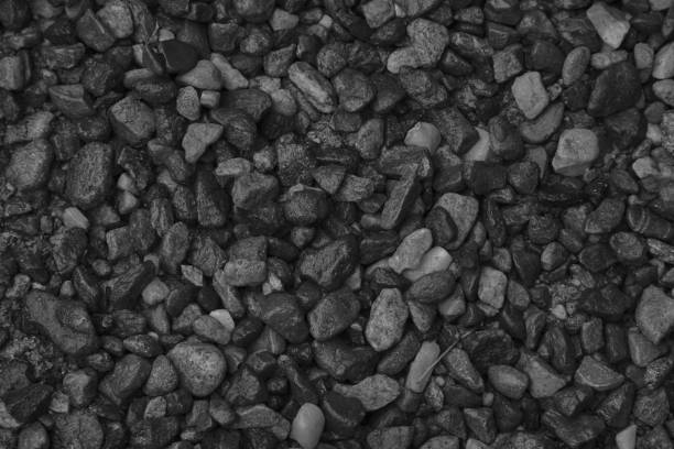 istock Monochrome Stone texture, rock surface level, pebble background for web site or mobile devices 949140574