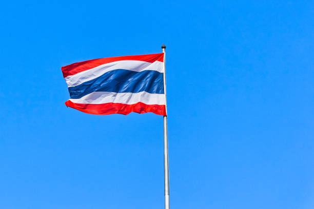 istock Thailand flag on the blue sky 949144370