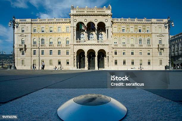 Hartmann Palace Stock Photo - Download Image Now - Piazza Unità d'Italia, Arch - Architectural Feature, Architectural Column