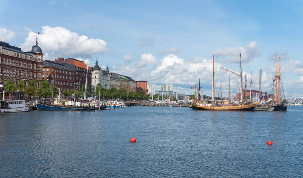 istock Ships and yachts moored in the harbor, Helsinki, Finland 949174218