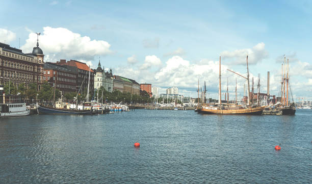 istock Ships and yachts moored in the harbor, Helsinki, Finland 949174228