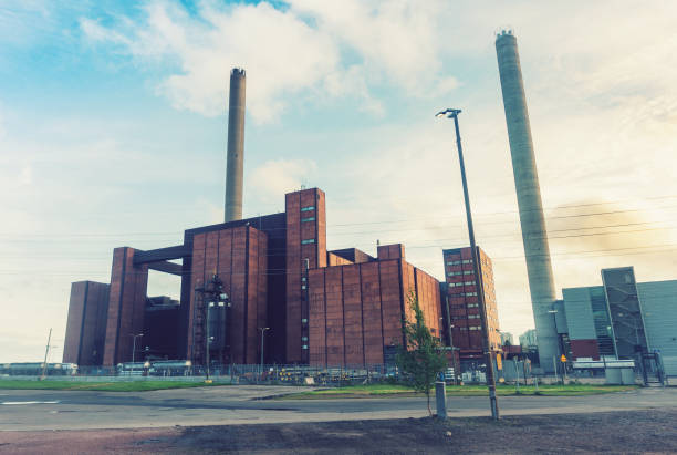 istock Large building and industrial plant chimneys 949174588