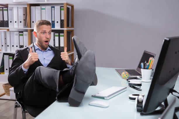 istock Young Businessman Gesturing Thumbs Up 949177584