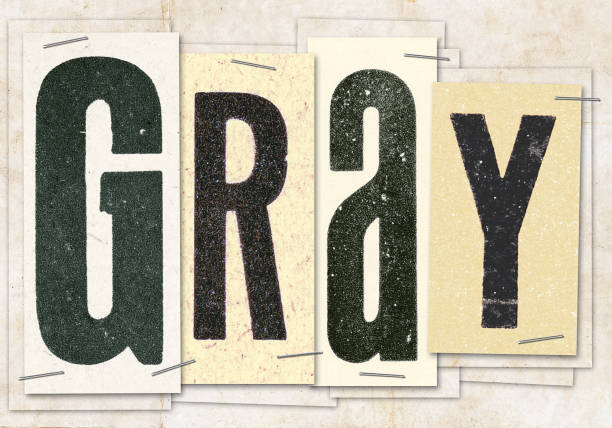istock The word gray made with old papers and letters 949178170