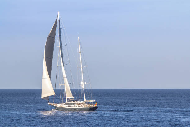 istock Sailboat sailing in the evening 949183348