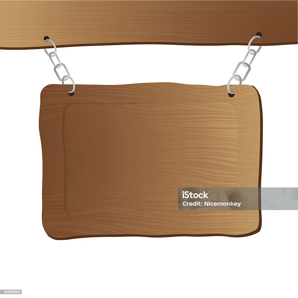 Hanging Post Drawing Hanging Sign Post Stock Illustration - Download Image Now - Blank ...
