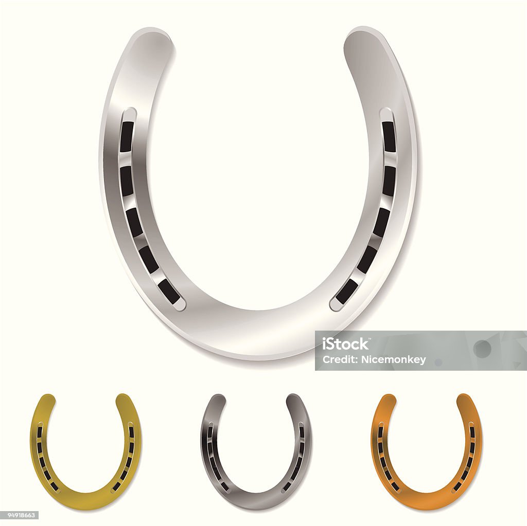 horseshoe - Royalty-free Aço arte vetorial