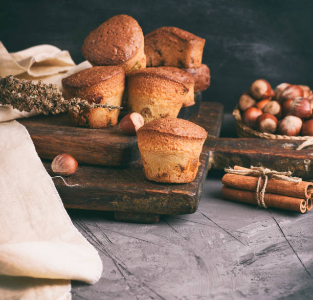 istock round small cupcakes with dried fruits 949189896