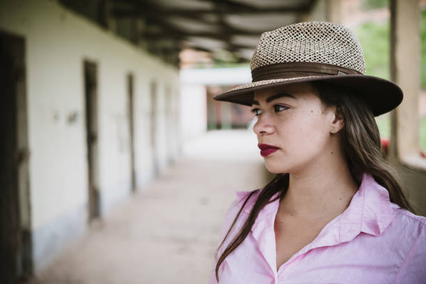 istock Cowgirl on the stable 949190064