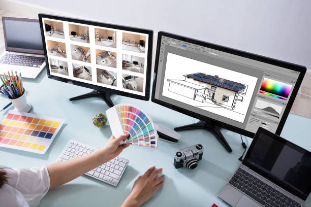 istock Designer Working On Color Selection For House 949195692