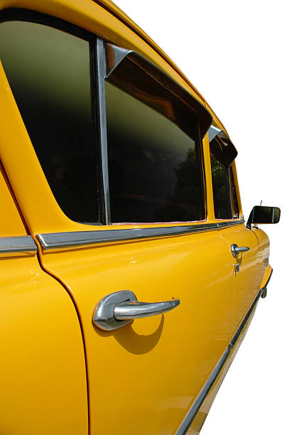 желтый oldtimer - tri wheel стоковые фото и изображения