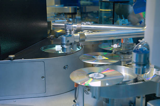 DVD factory stock photo