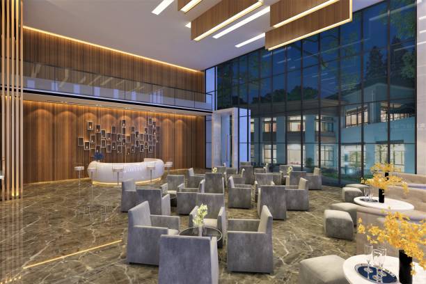 istock 3d render of luxury hotel lobby 949199500