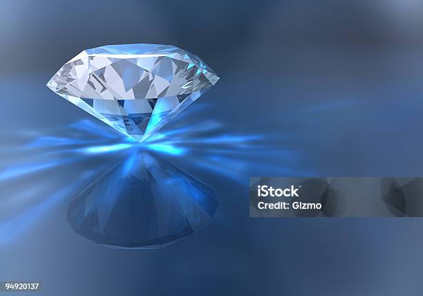 Diamond - Fotografie stock e altre immagini di Blu - Blu, Brillante, Composizione orizzontale