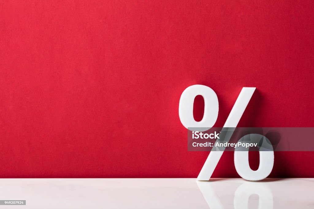 Nahaufnahme von einem Prozentzeichen - Lizenzfrei Ausverkauf Stock-Foto