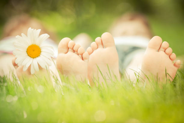 istock Family lying on grass 949211750