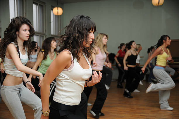 Fitness dance stock photo