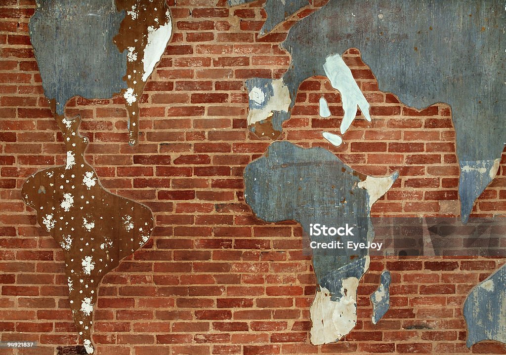 Mapa de parede - Foto de stock de Antigo royalty-free