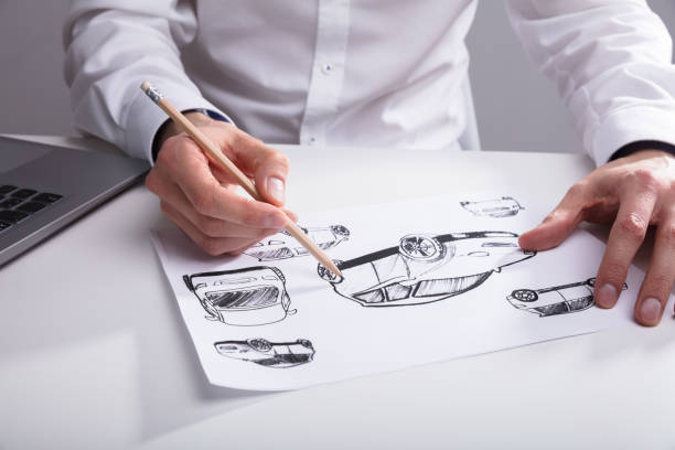 istock Artist Sketching On Paper With Pencil 949223686