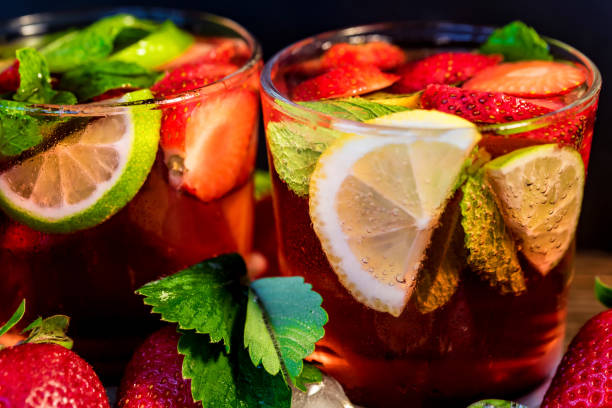 istock Homemade lemonade with strawberries and mint 949224776