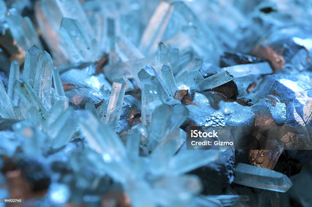 Crystal und Metall - Lizenzfrei Blau Stock-Foto