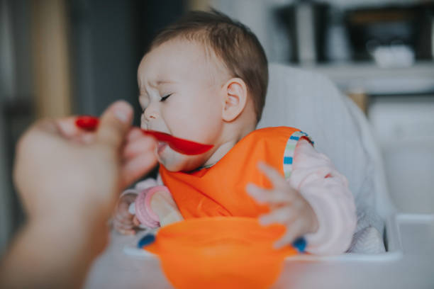 istock Baby crying at lunch time 949228214
