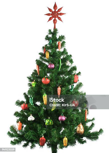 Foto de Decorado A Árvore De Natal e mais fotos de stock de Espiga de Milho - Espiga de Milho, Árvore de Natal, Natal
