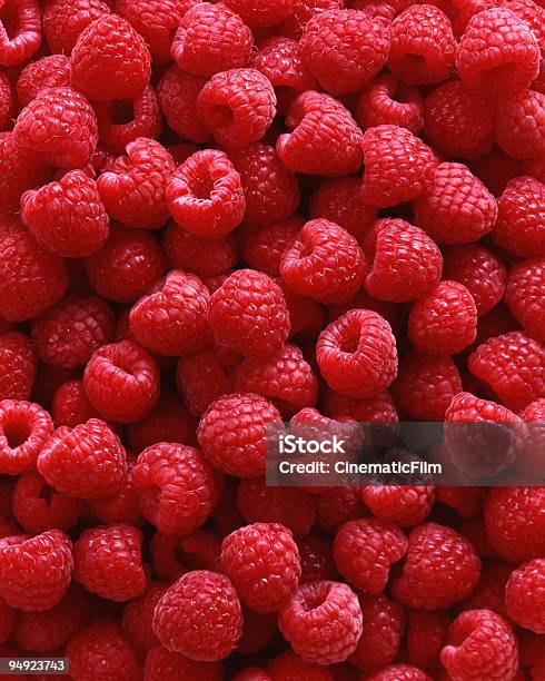 Red Raspberries As Background 4x5 Film Stock Photo - Download Image Now - Raspberry, Fruit, Food