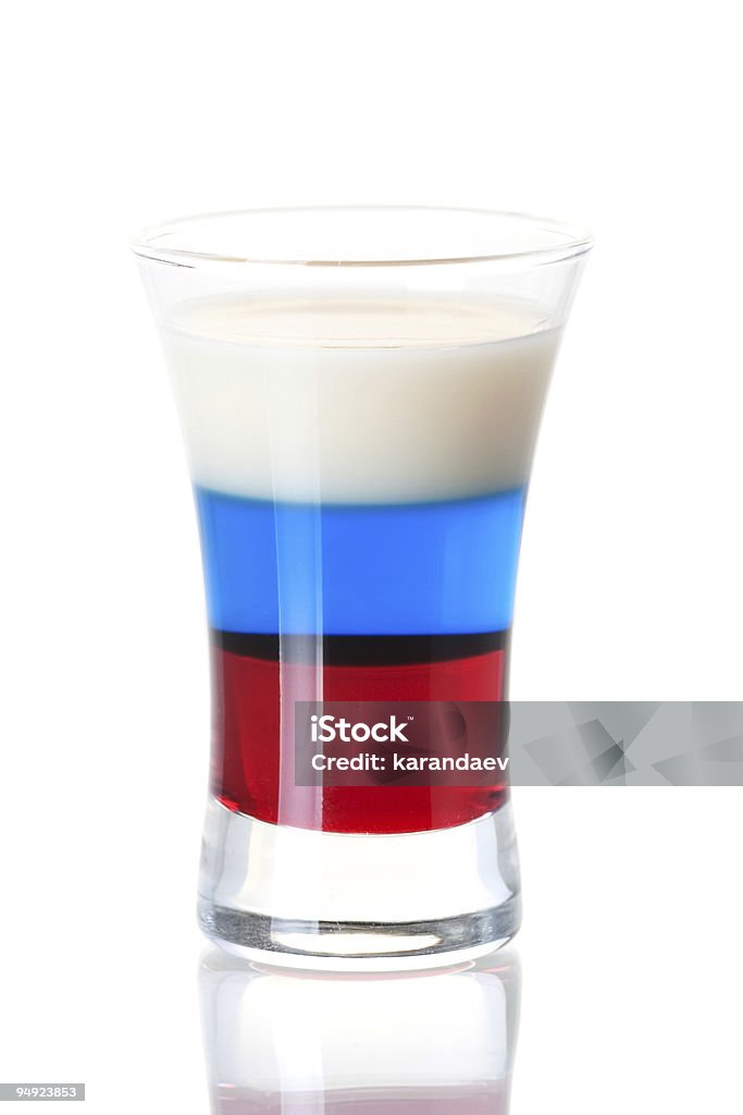 Remate cocktail coleção: Bandeira da Rússia - Royalty-free Azul Foto de stock
