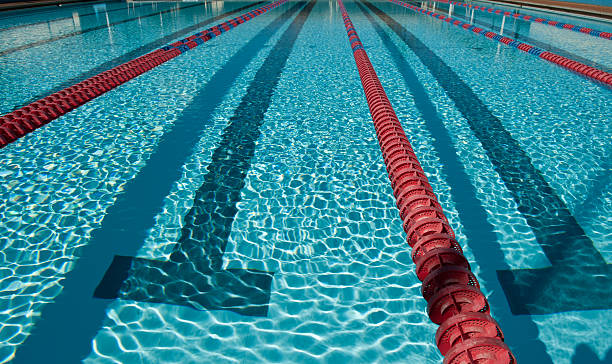 Swimming Pool Lanes stock photo
