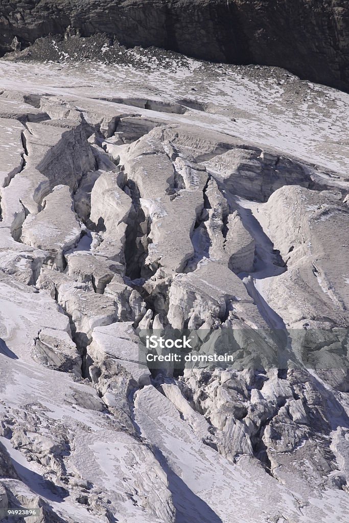 Crepaccio di ghiacciaio - Foto stock royalty-free di Ambientazione esterna