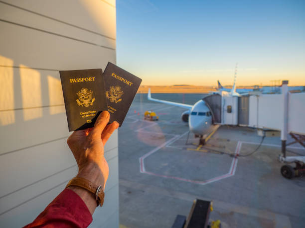 istock US passports at airport 949239302