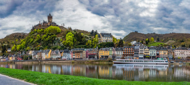 istock Village Panorama on River with Castle on Hill, Cochem, Germany 949239524