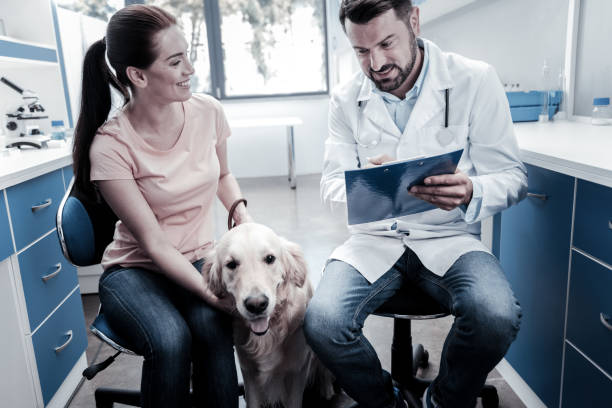 istock Nice cheerful woman looking at the doctor 949239738