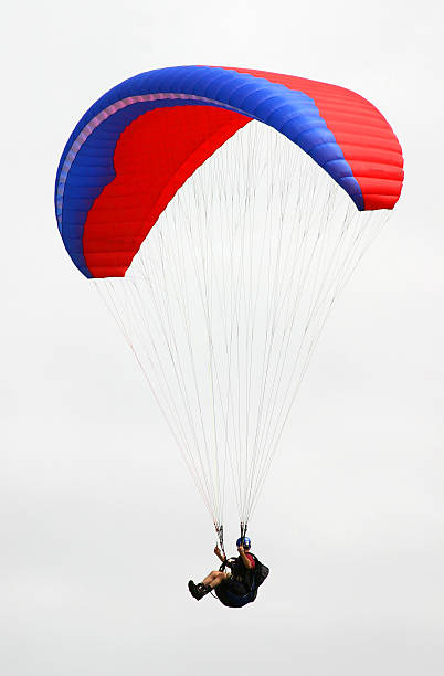 Isolated Paraglider  paraglider stock pictures, royalty-free photos & images